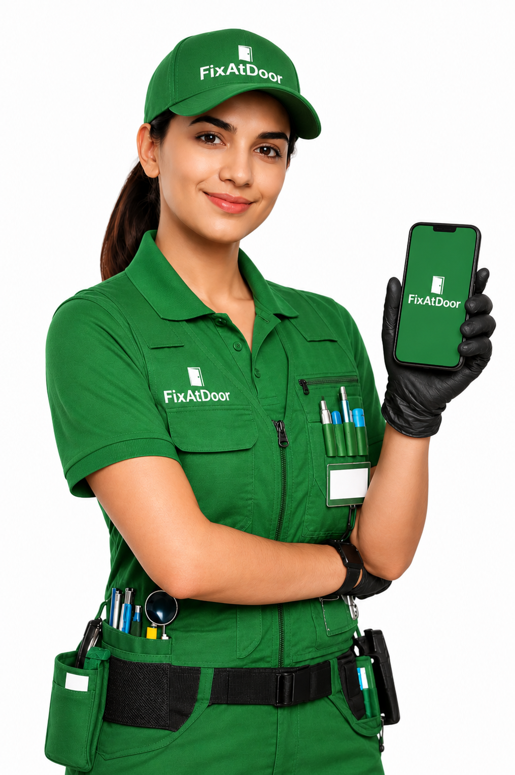 Female mobile technician — Mobile Service Repair At Home in Ahmedabad by FixAtDoor
