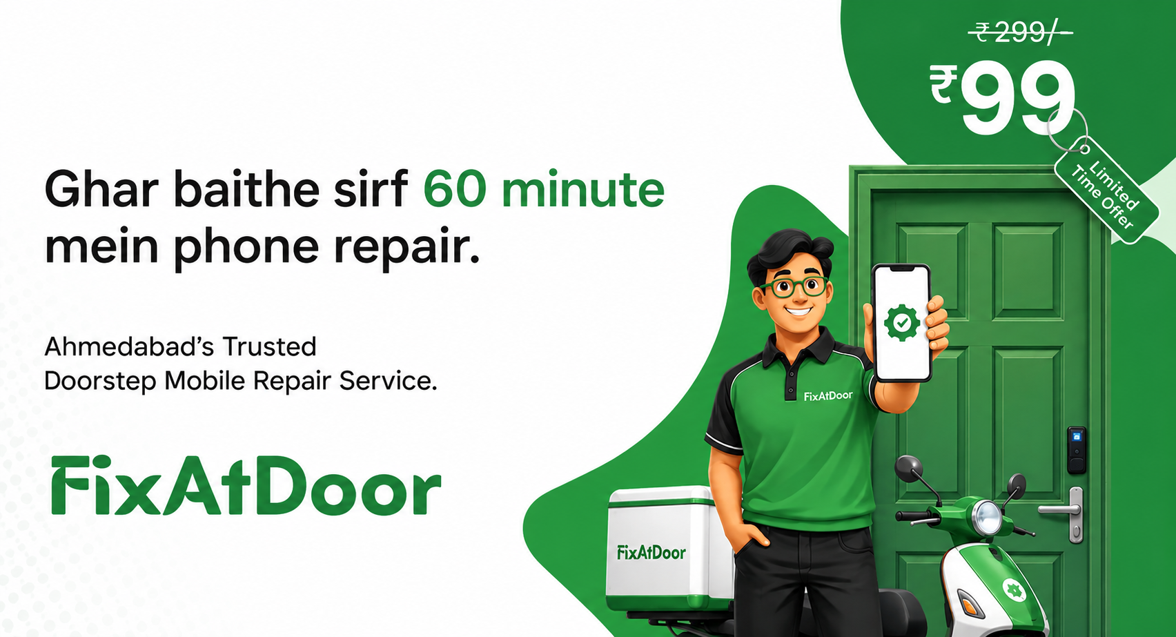 FixAtDoor Certified Mobile Technician - Doorstep Smartphone Repair Service in Ahmedabad